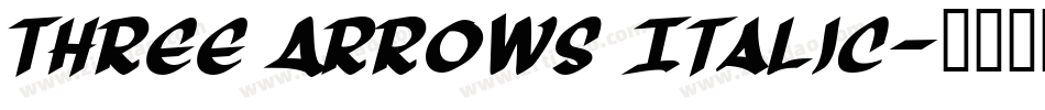 Three Arrows Italic字体转换